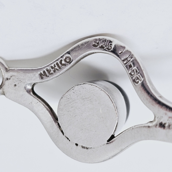 Sterling Onyx Bracelet Mexico 925 - Picture 4 of 8